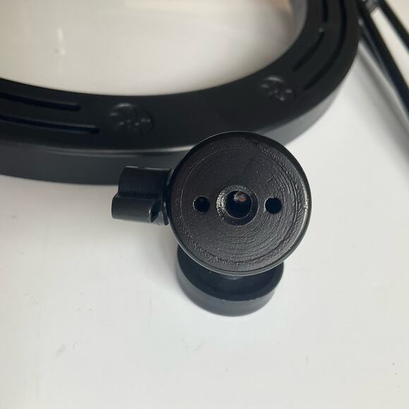 Dimmable Desk Makeup LED Ring Light 10" with Tripod Stand & Phone Holder, white - Picture 9 of 11